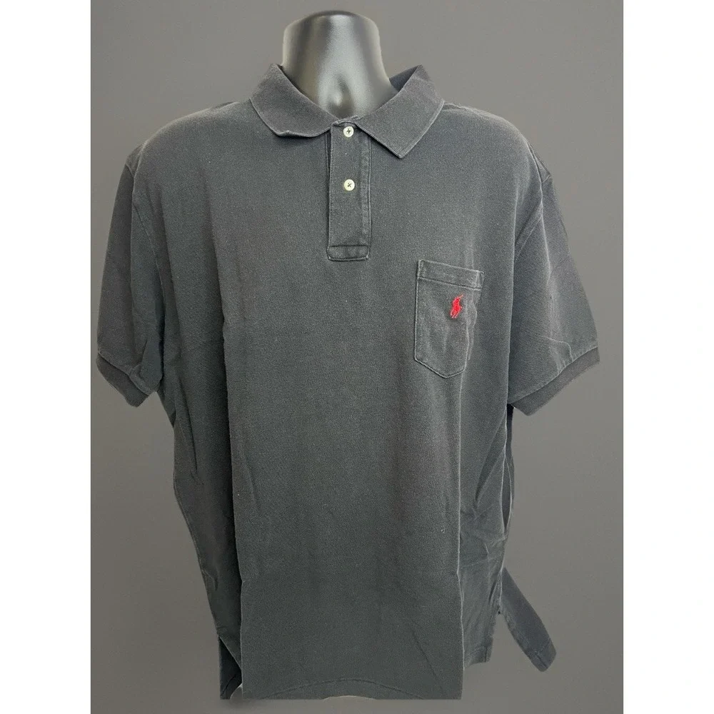 Polo Ralph‎ Lauren Men's XXL Shirt Short-sleeve Button-up Classic Black